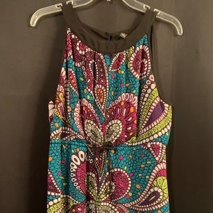 Blue and green floral dress